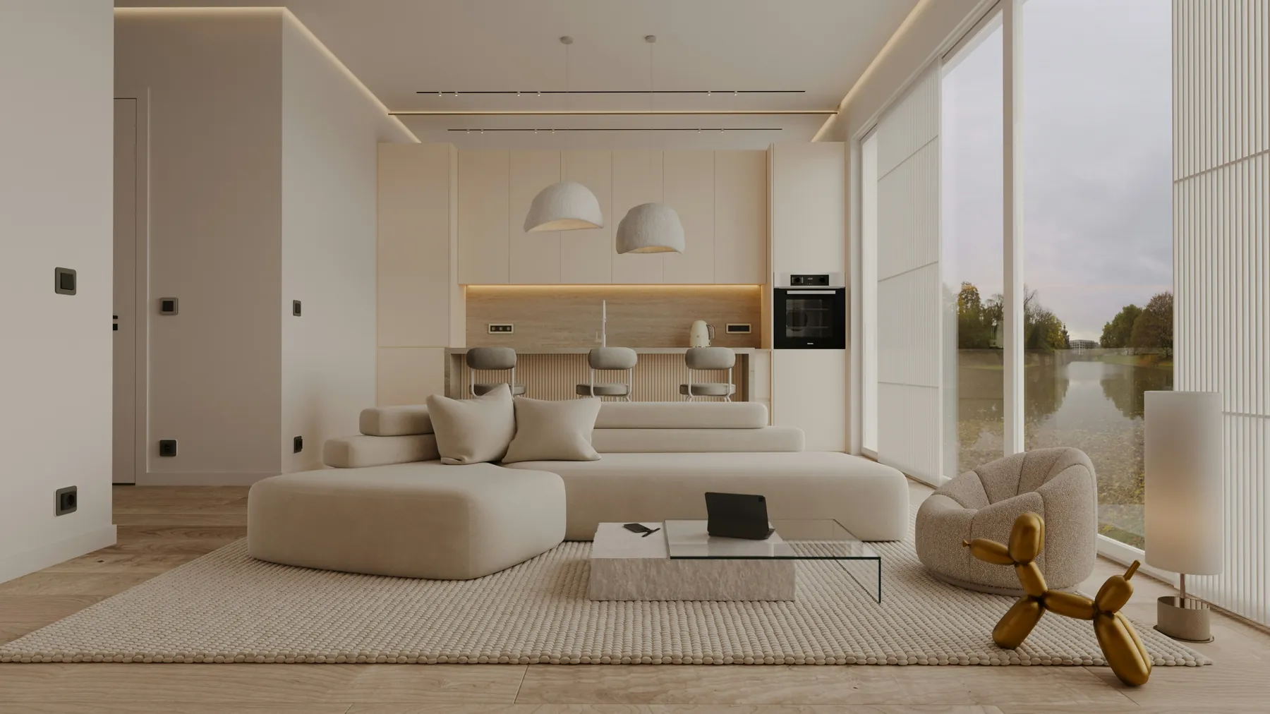 Interior of a modern apartment