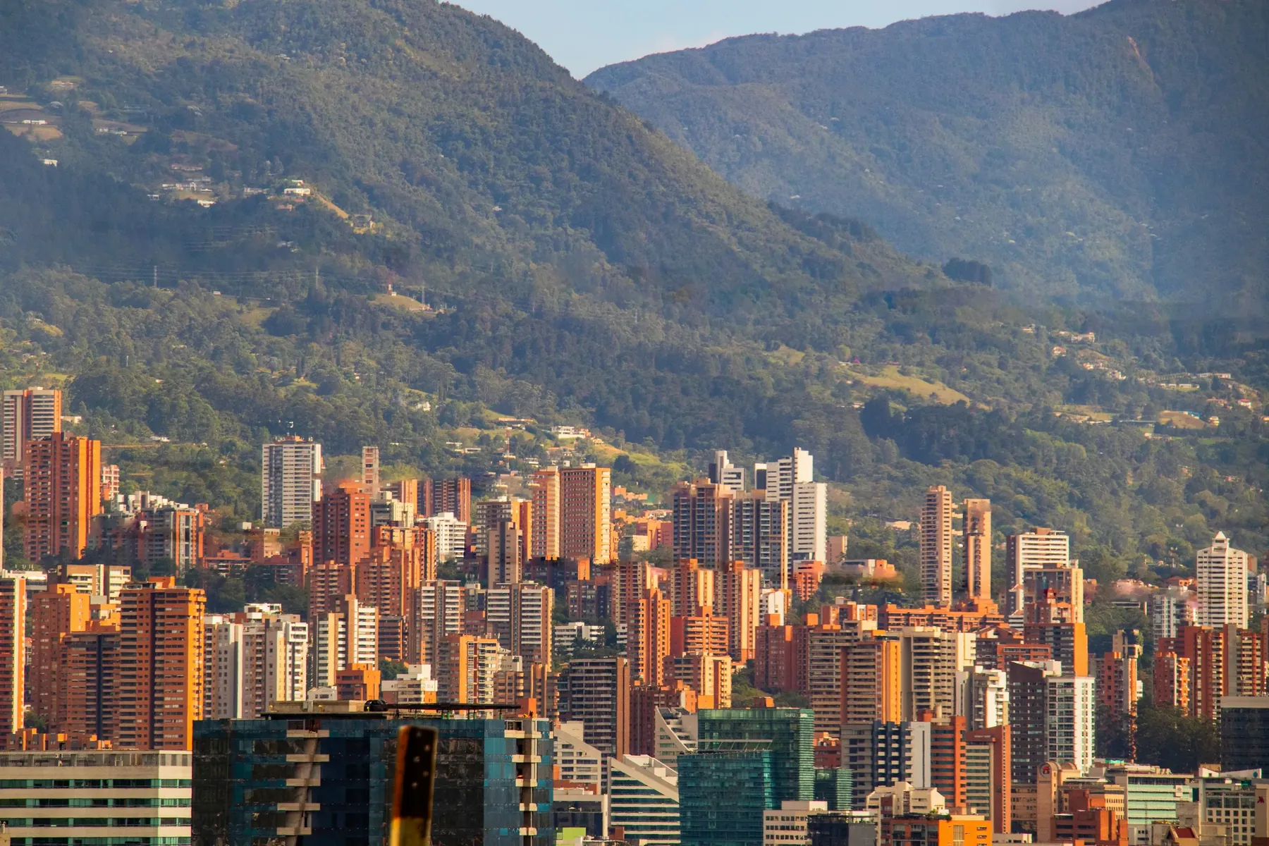 El Poblado towers, in Medellín