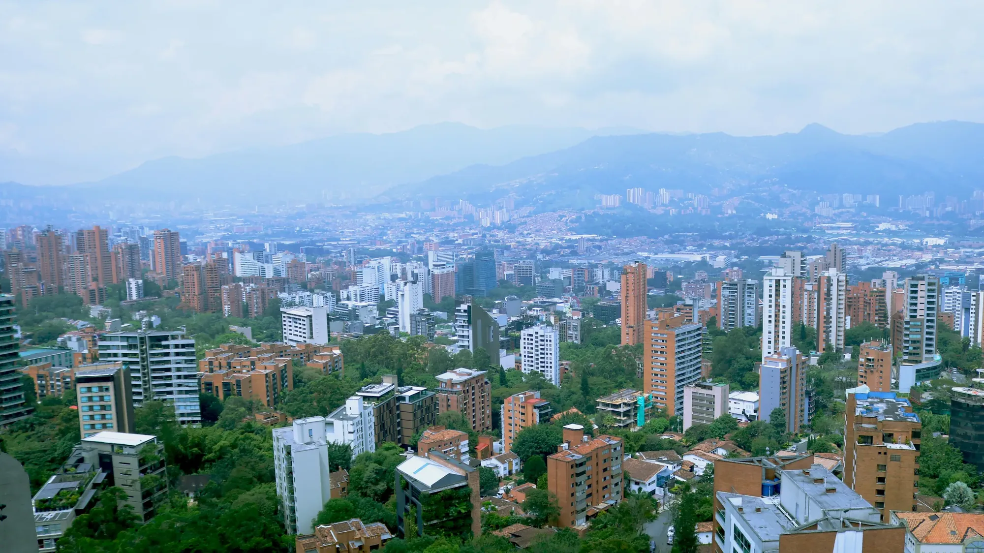 The Medellín valley by day